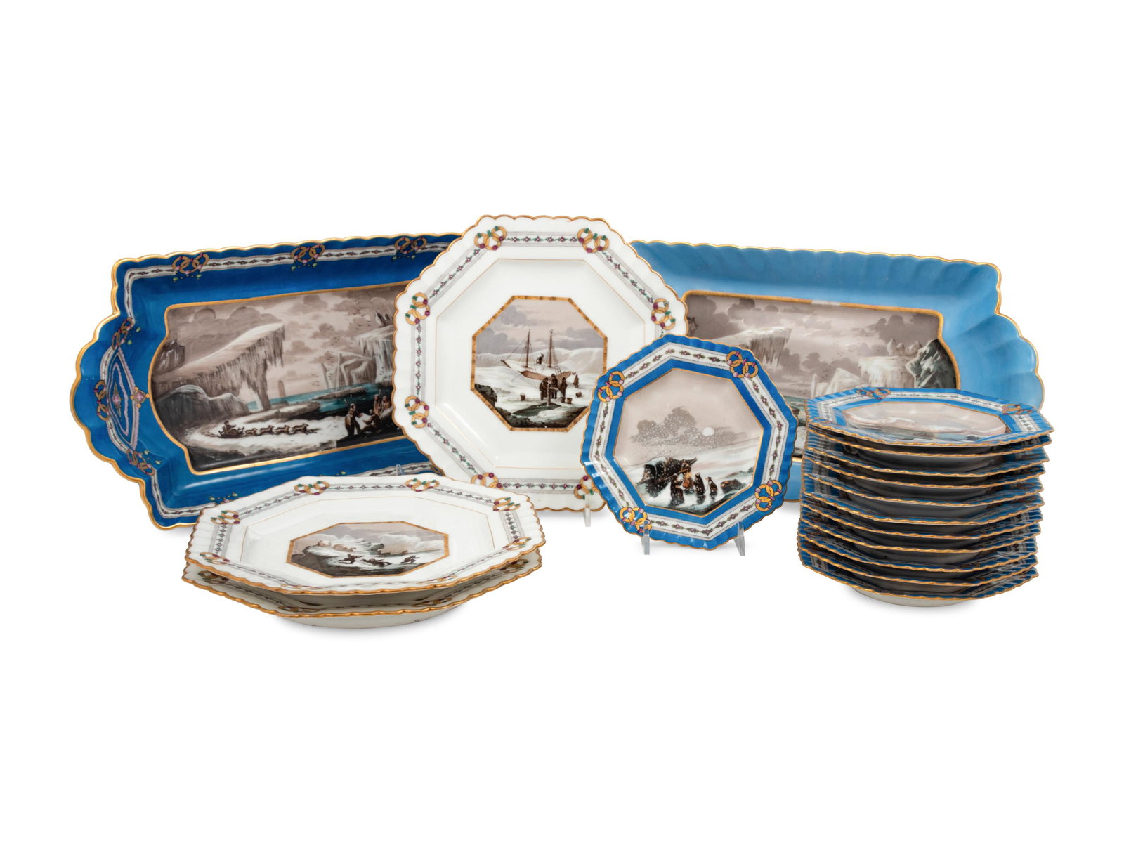 A French Porcelain Ice Cream Service (1 of 8)