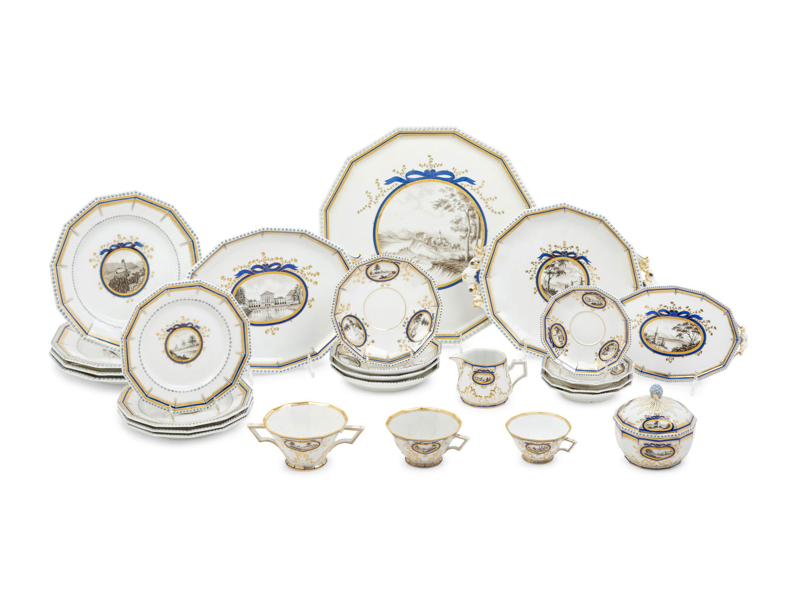 A Nymphenberg Porcelain Fantasie Dinner Service   (1 of 7)
