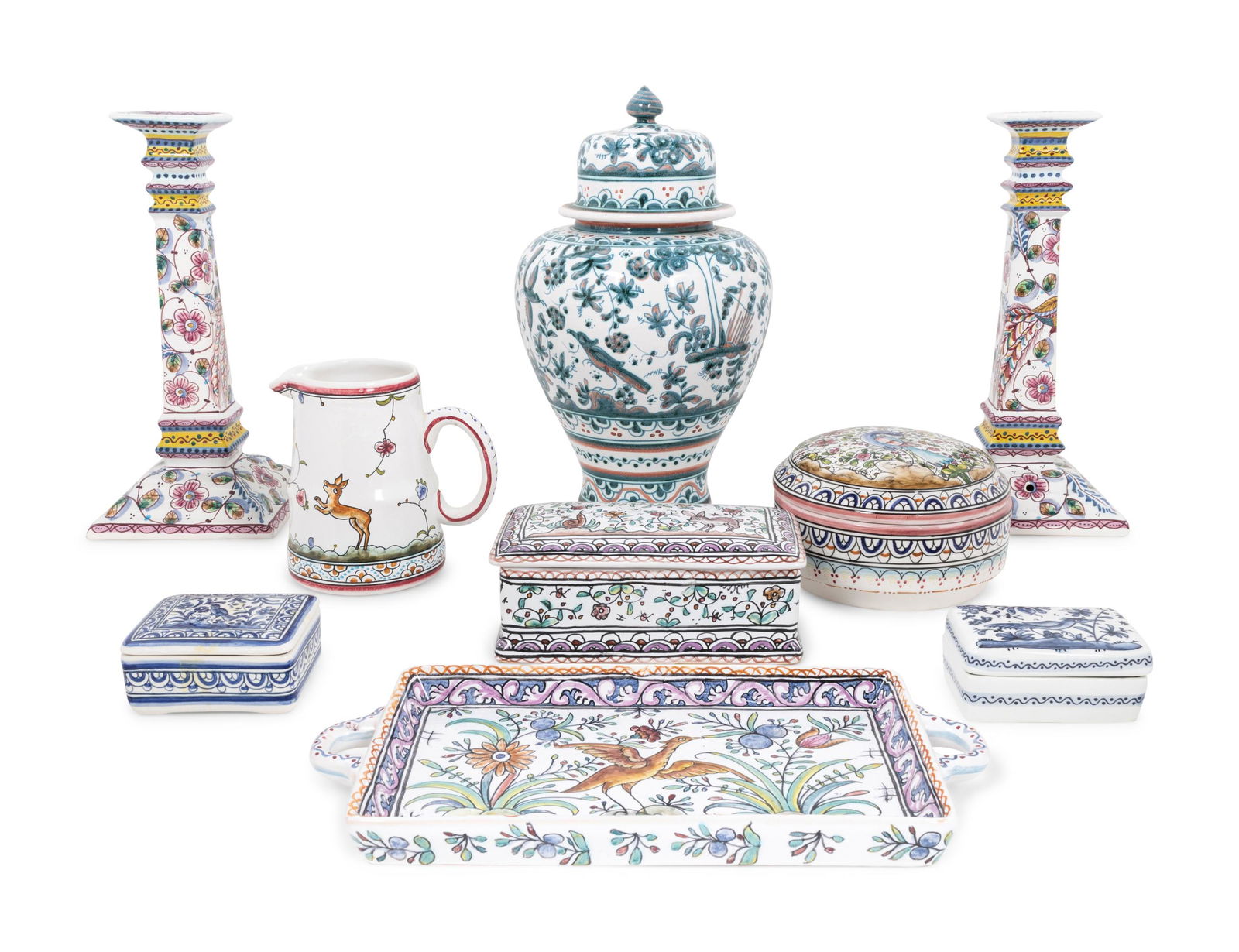 A Group of Hand-Painted Portuguese Pottery Articles (1 of 3)