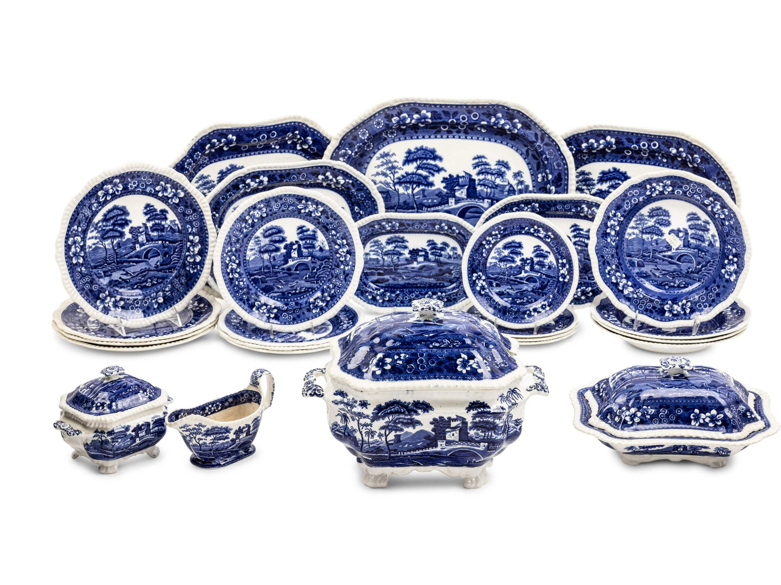 A Copeland Spode Tower Pattern Ironstone Dinner Service (1 of 5)