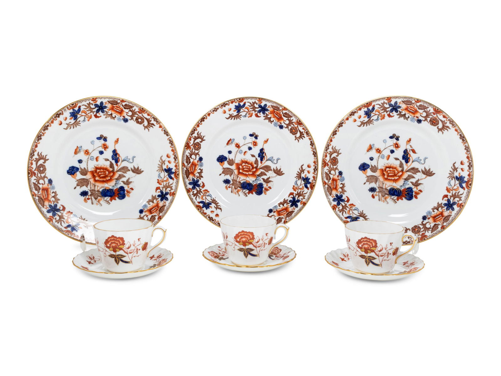 A Set of Twelve Spode Dinner Plates and a Similar Set (1 of 4)