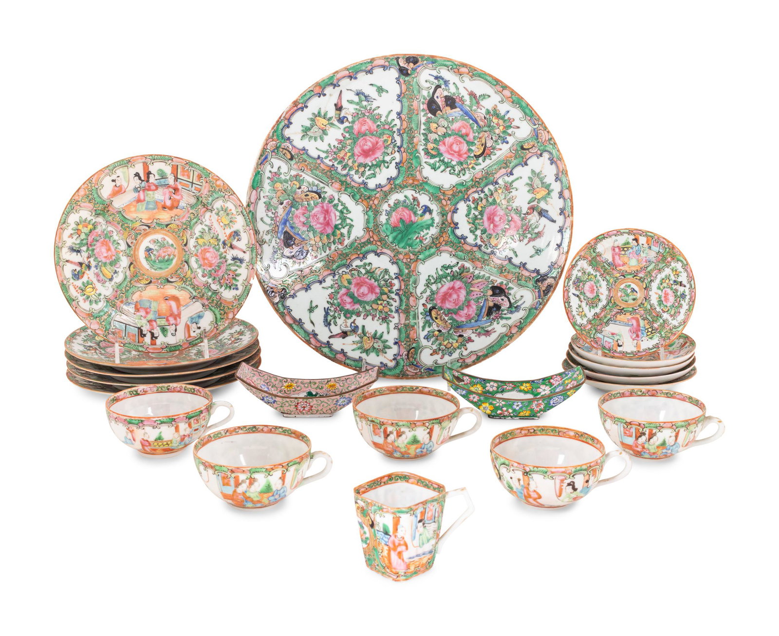 A Collection of Chinese Export Famille Rose Porcelain (1 of 3)