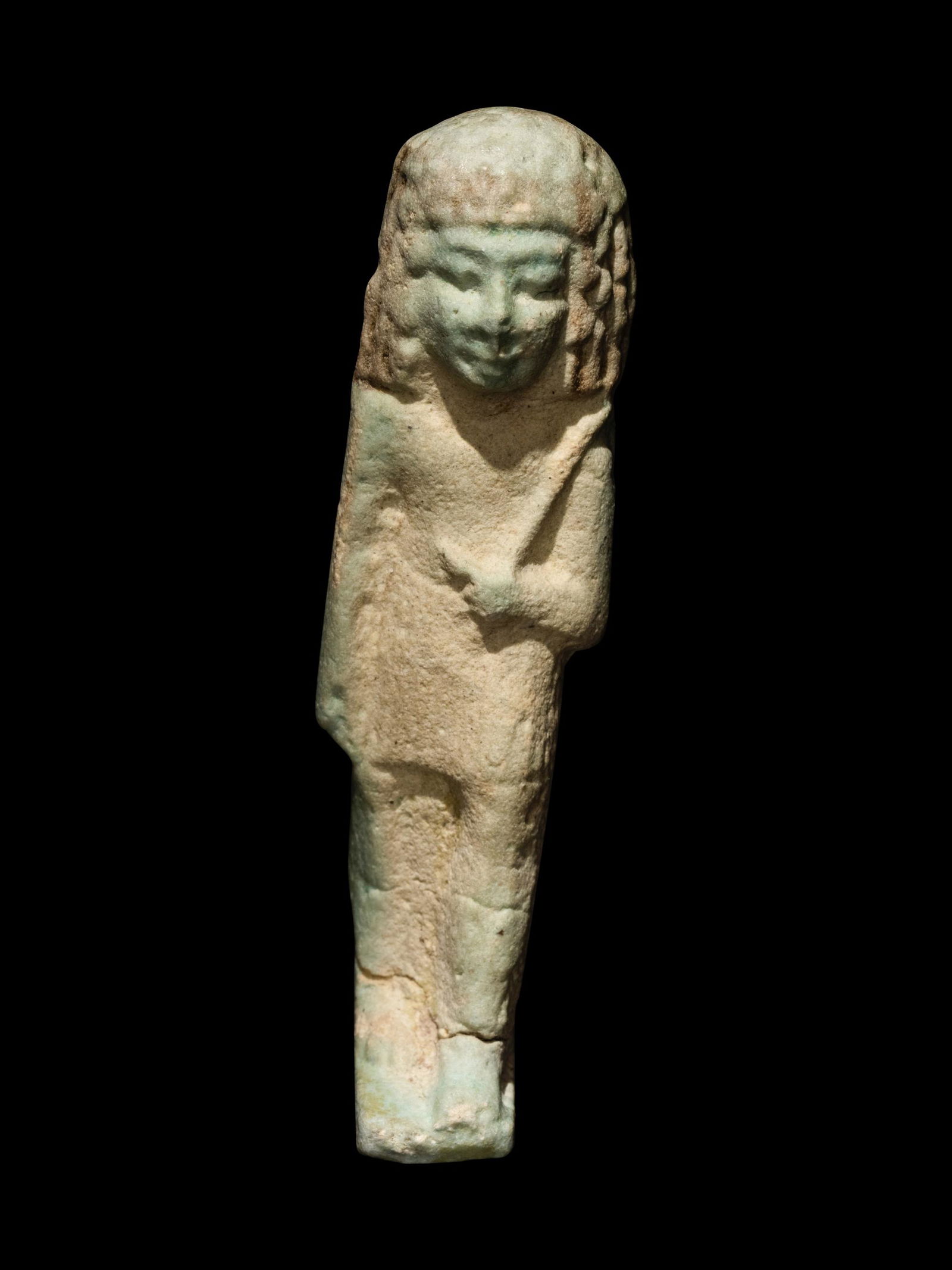 An Egyptian Faience Ushabti of an Overseer Height 3 3/8 (1 of 4)