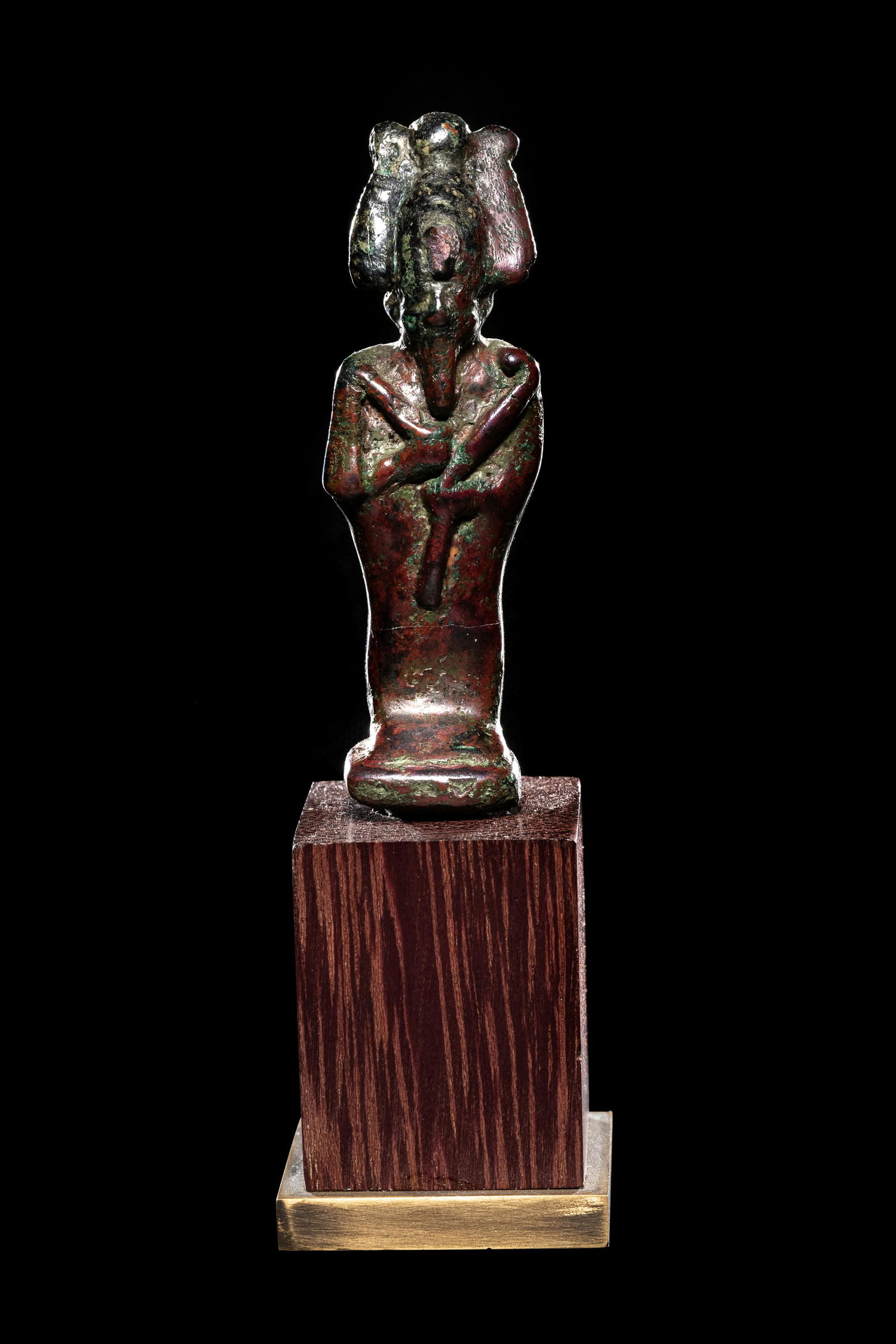An Egyptian Bronze Osiris Height 2 1/2 inches (6 cm). (1 of 4)