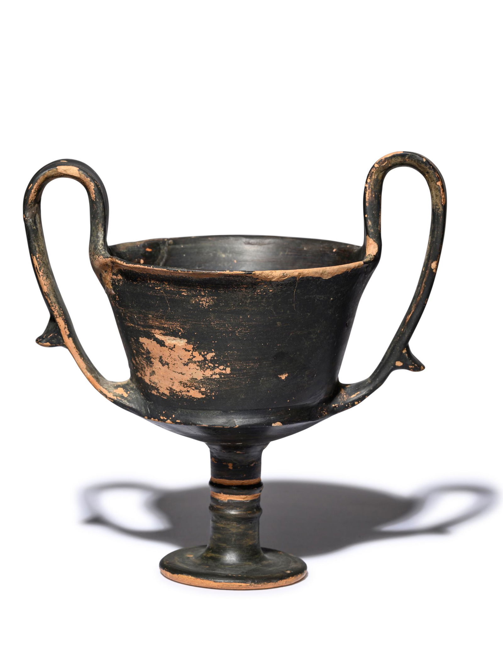 A Greek Black-Glazed Kantharos Height 7 1/2 inches (19 (1 of 4)