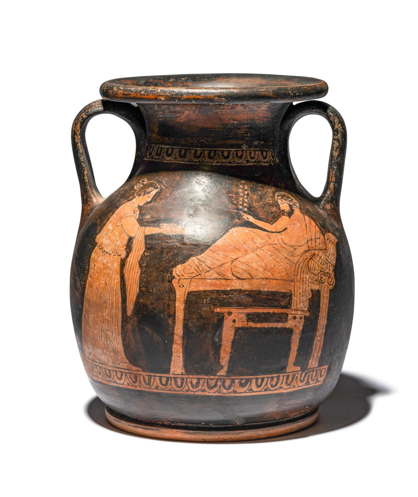 An Attic Red-Figured Pelike Height 7 3/4 inches (19 (1 of 4)