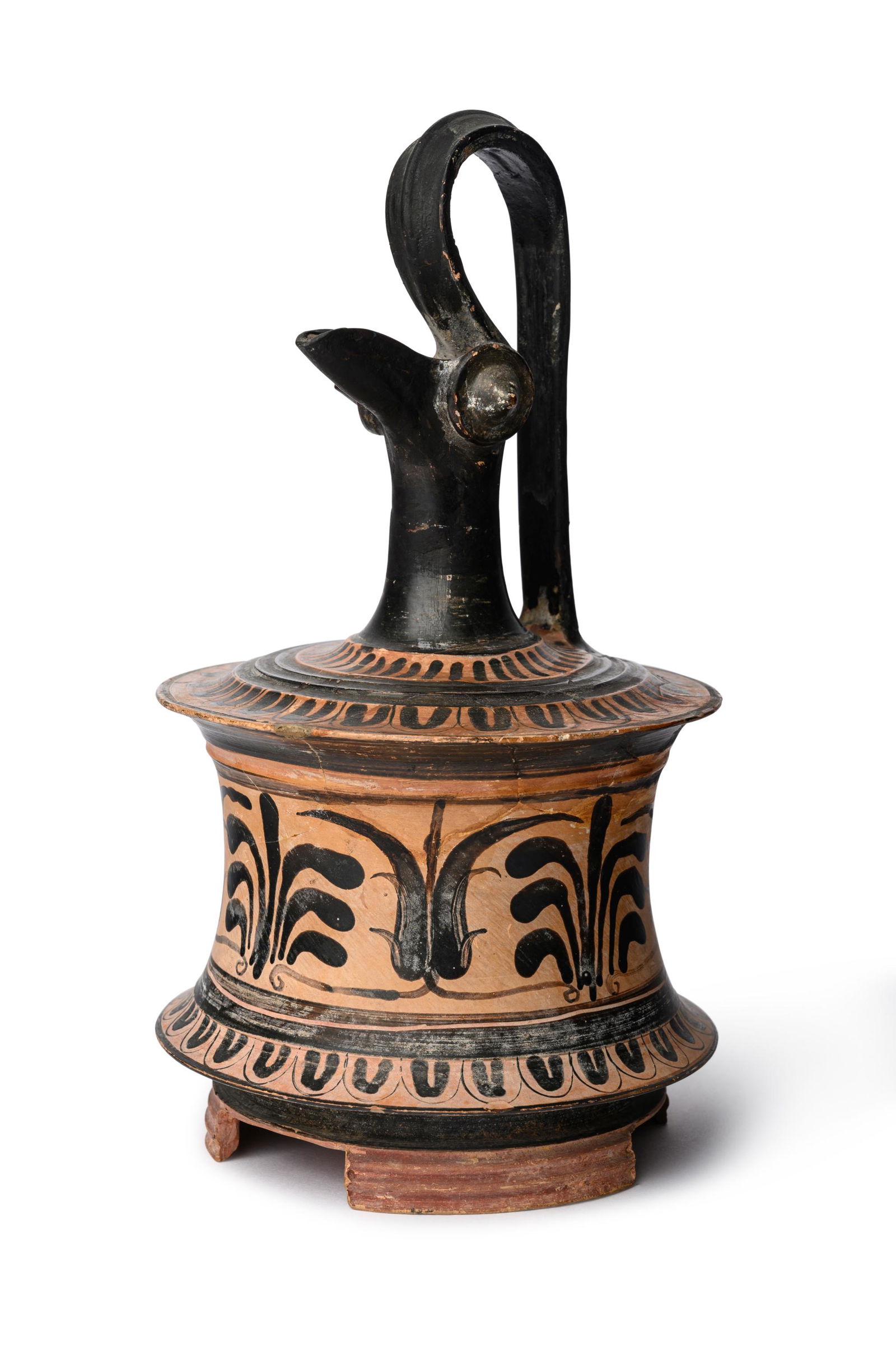 A Boeotian Black-Figured Epichysis Height 10 1/4 inches (1 of 6)