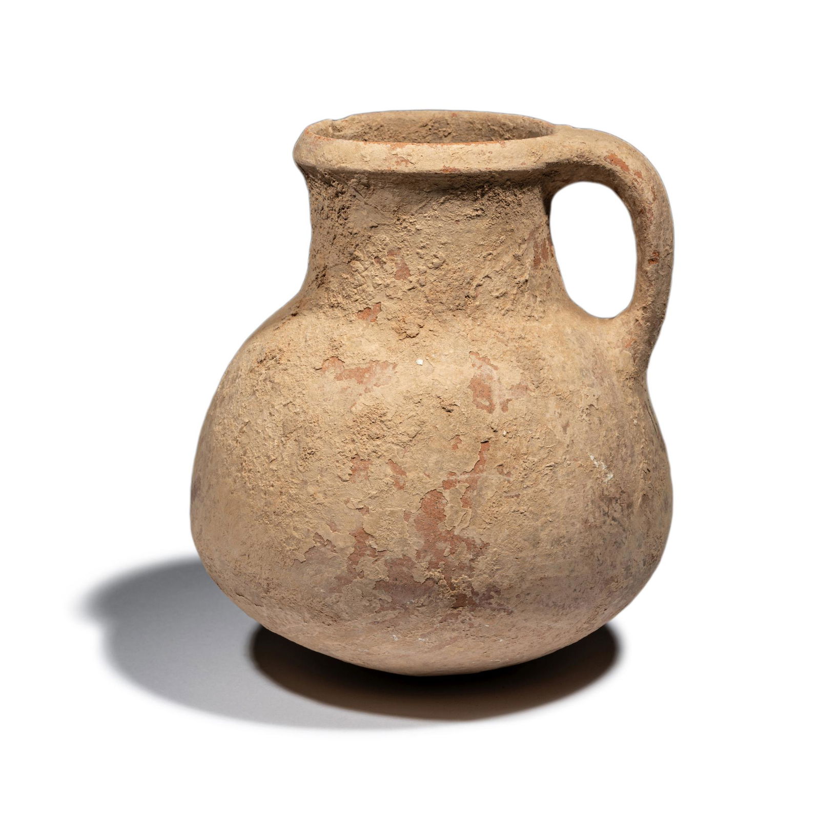 A Roman Ceramic Jug with Handle Height 6 3/4 inches (17 (1 of 4)