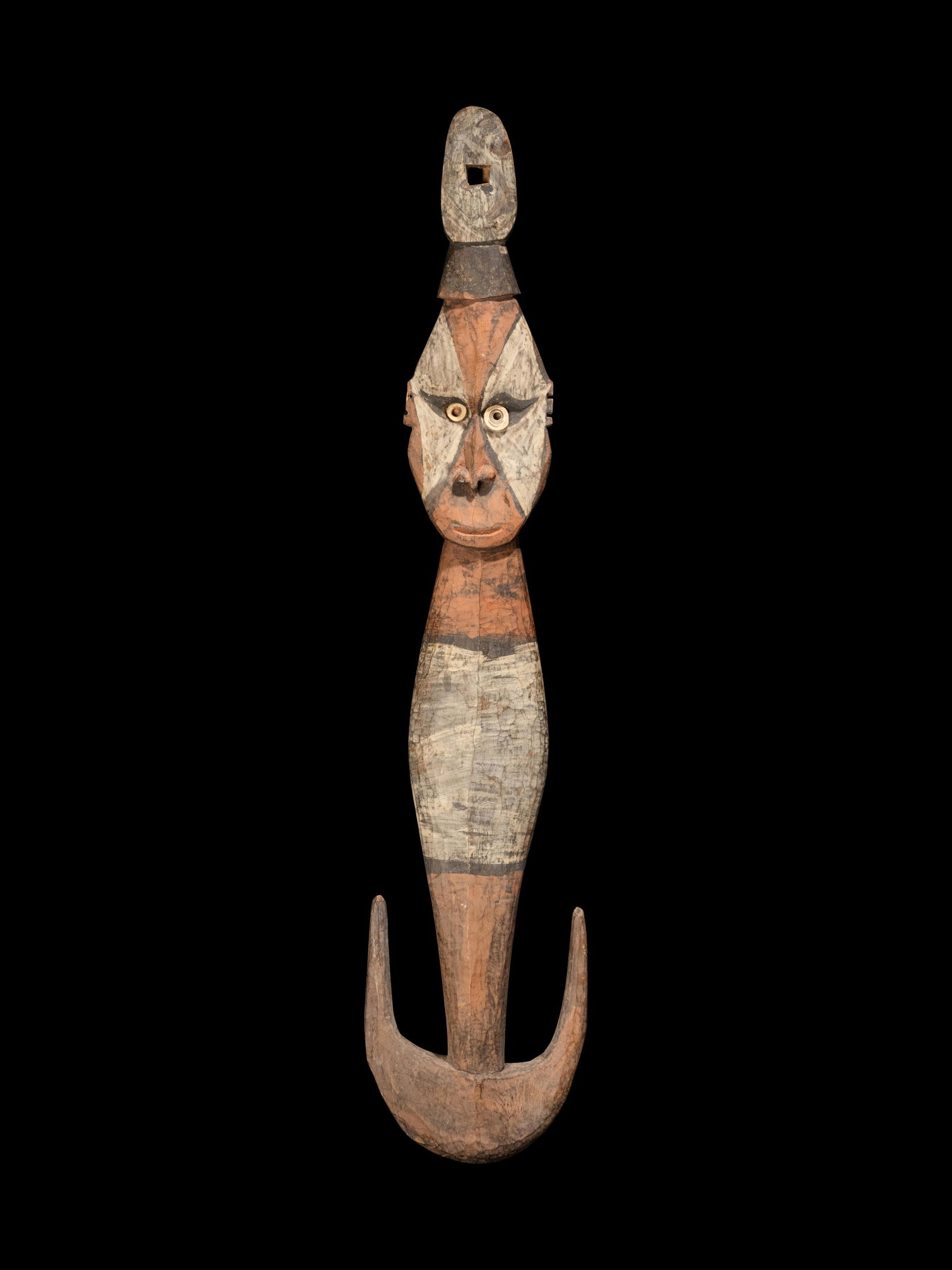 An Abelam Wood Suspension Hook Height 33 1/2 inches (85 (1 of 5)