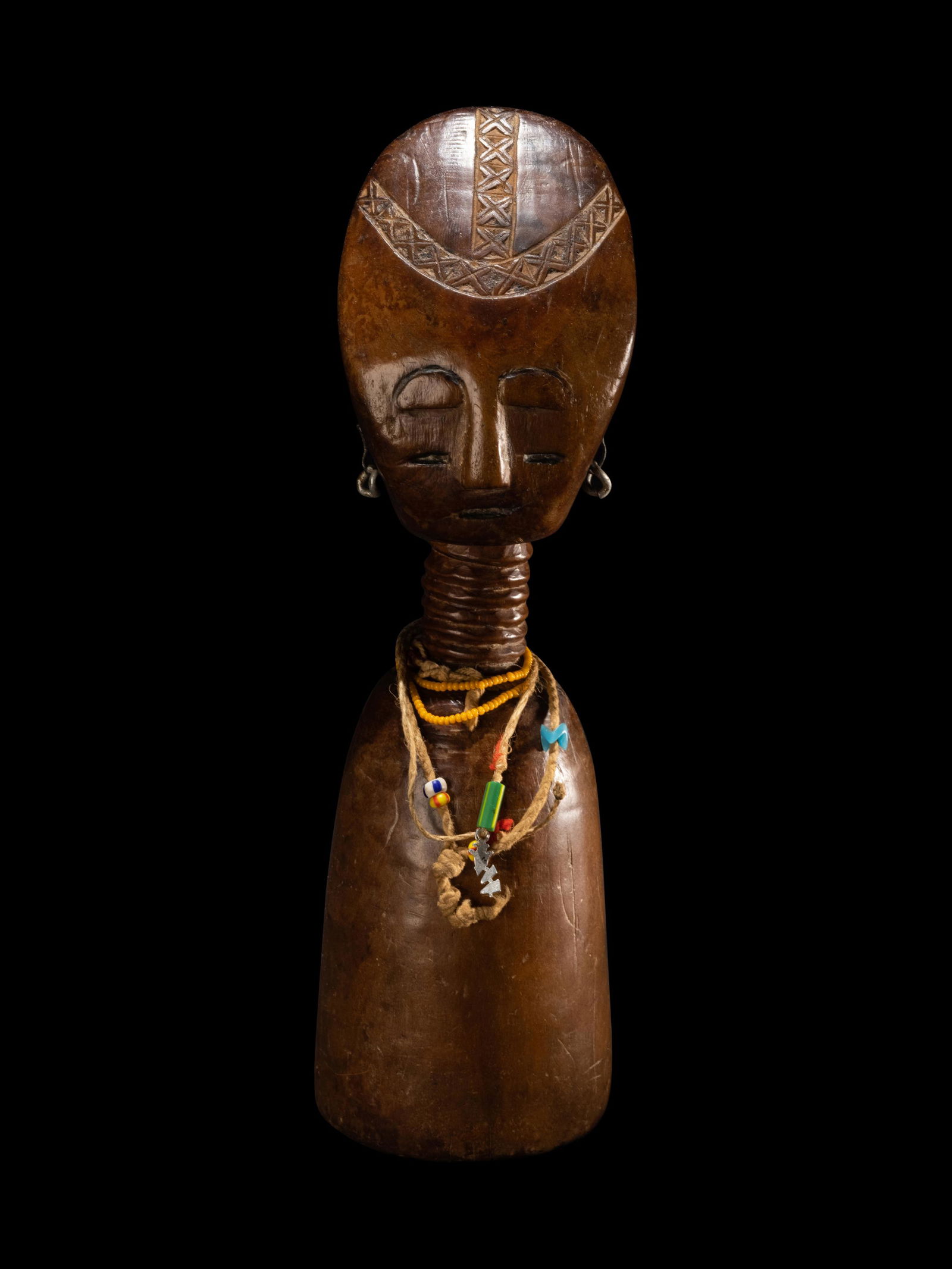 An Ashanti Wood Fertility Doll Height 9 1/2 inches (24 (1 of 6)