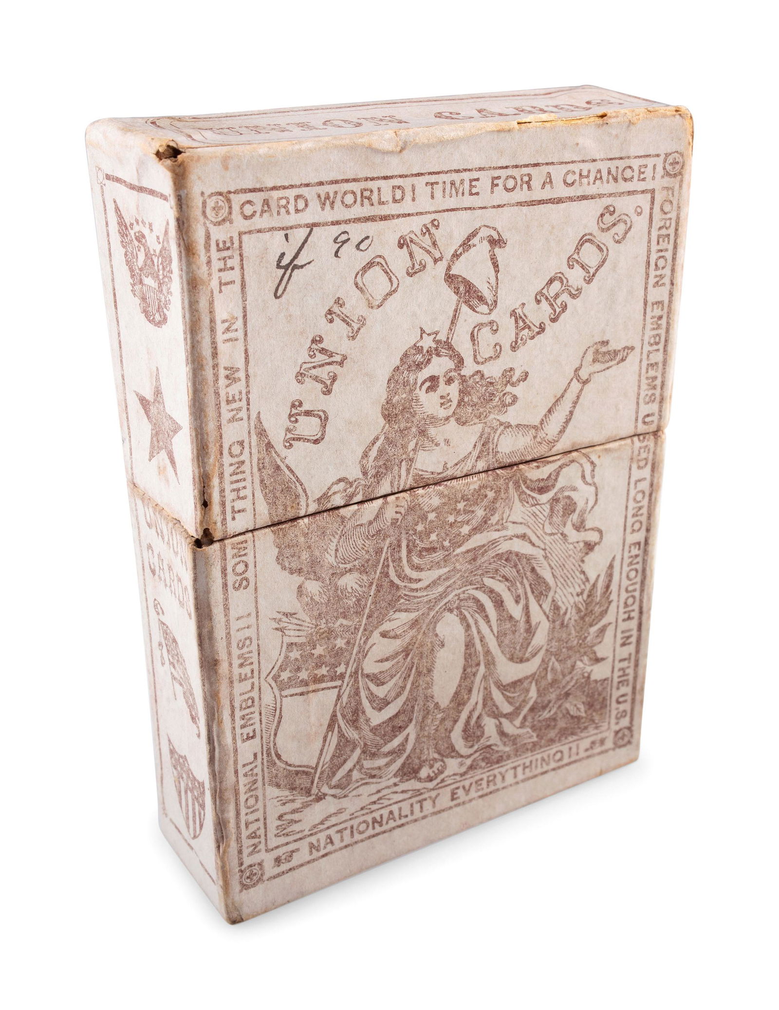 [CIVIL WAR]. Full deck of "Union Cards" with original (1 of 6)