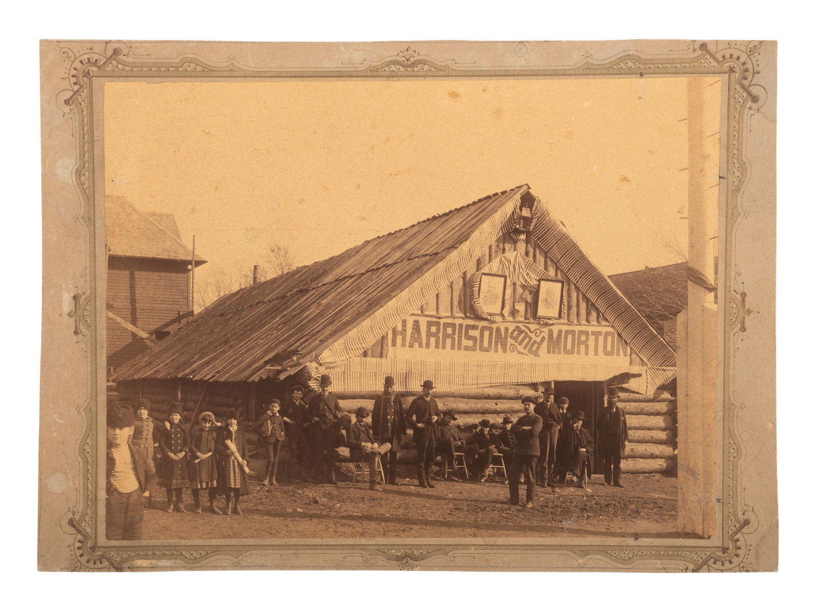 [HARRISON, Benjamin]. Albumen photographs showing (1 of 6)