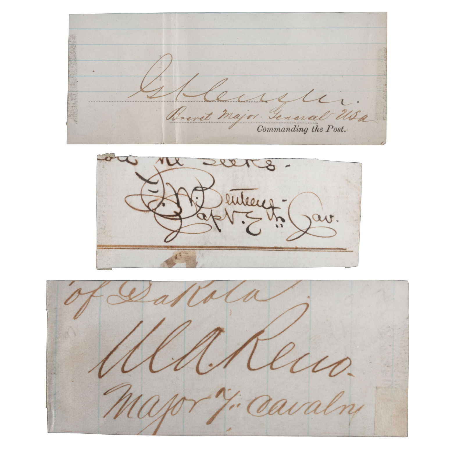 CUSTER, George Armstrong, RENO, Marcus, and BENTEEN, (1 of 2)