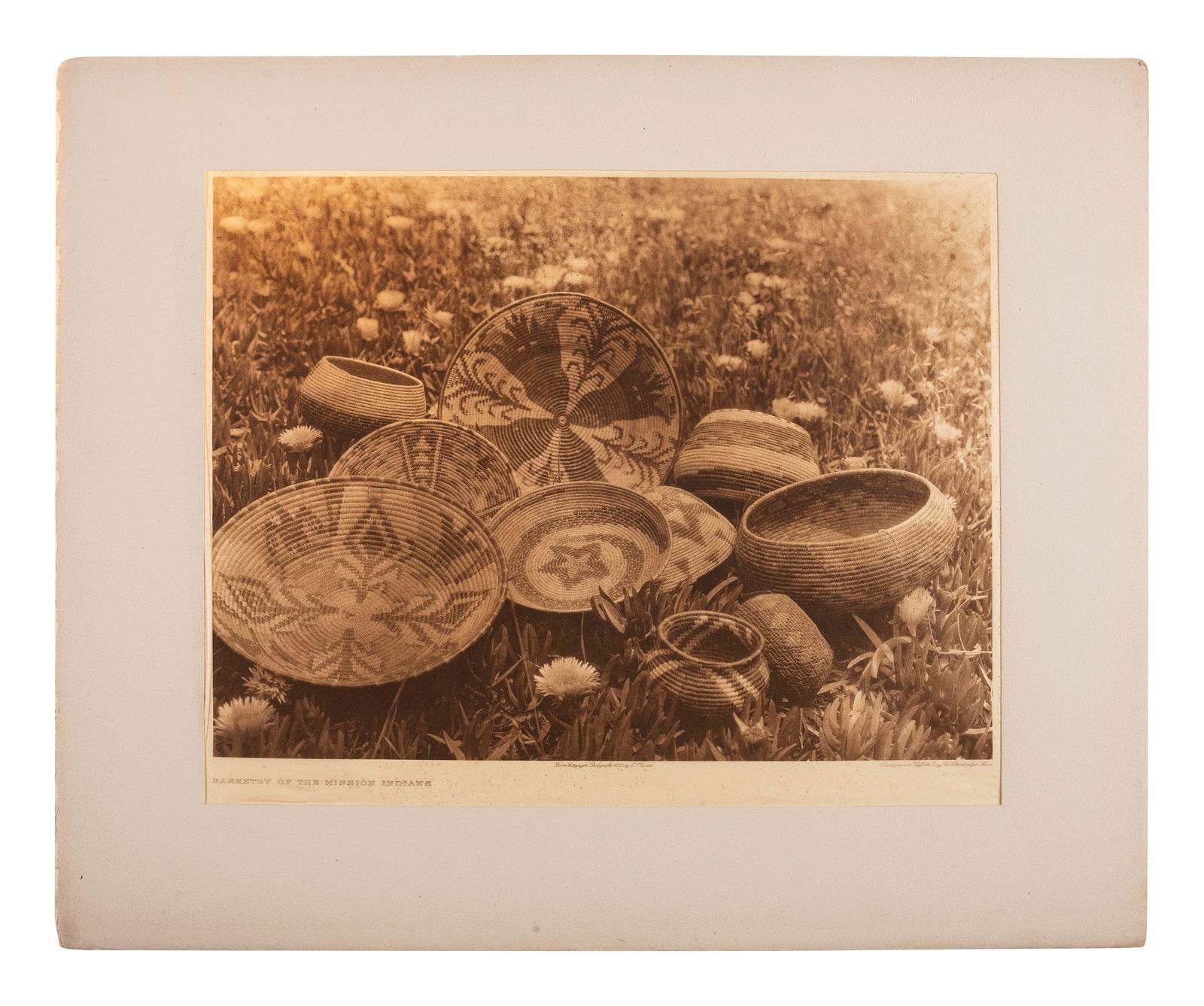 CURTIS, Edward (1868-1952). A group of 8 photogravures (1 of 7)