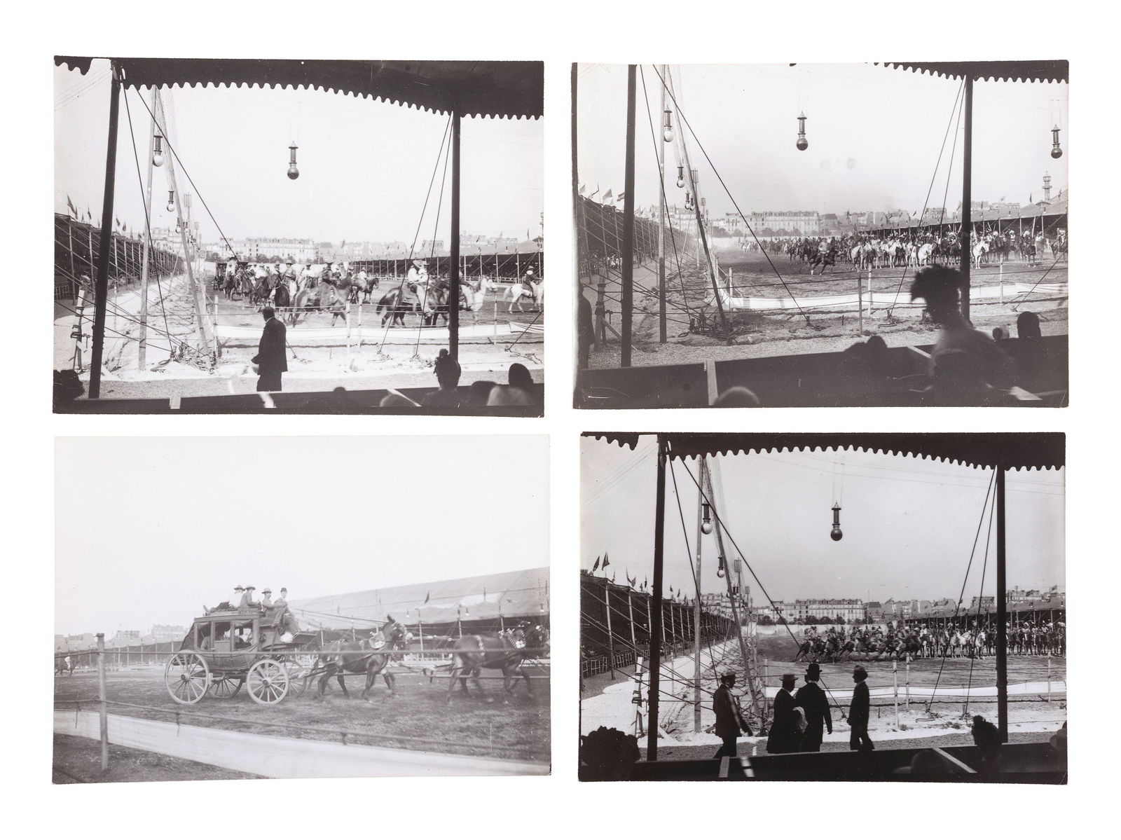 [WILD WEST SHOWS "“ FRANCE]. Archive of 11 silver (1 of 3)