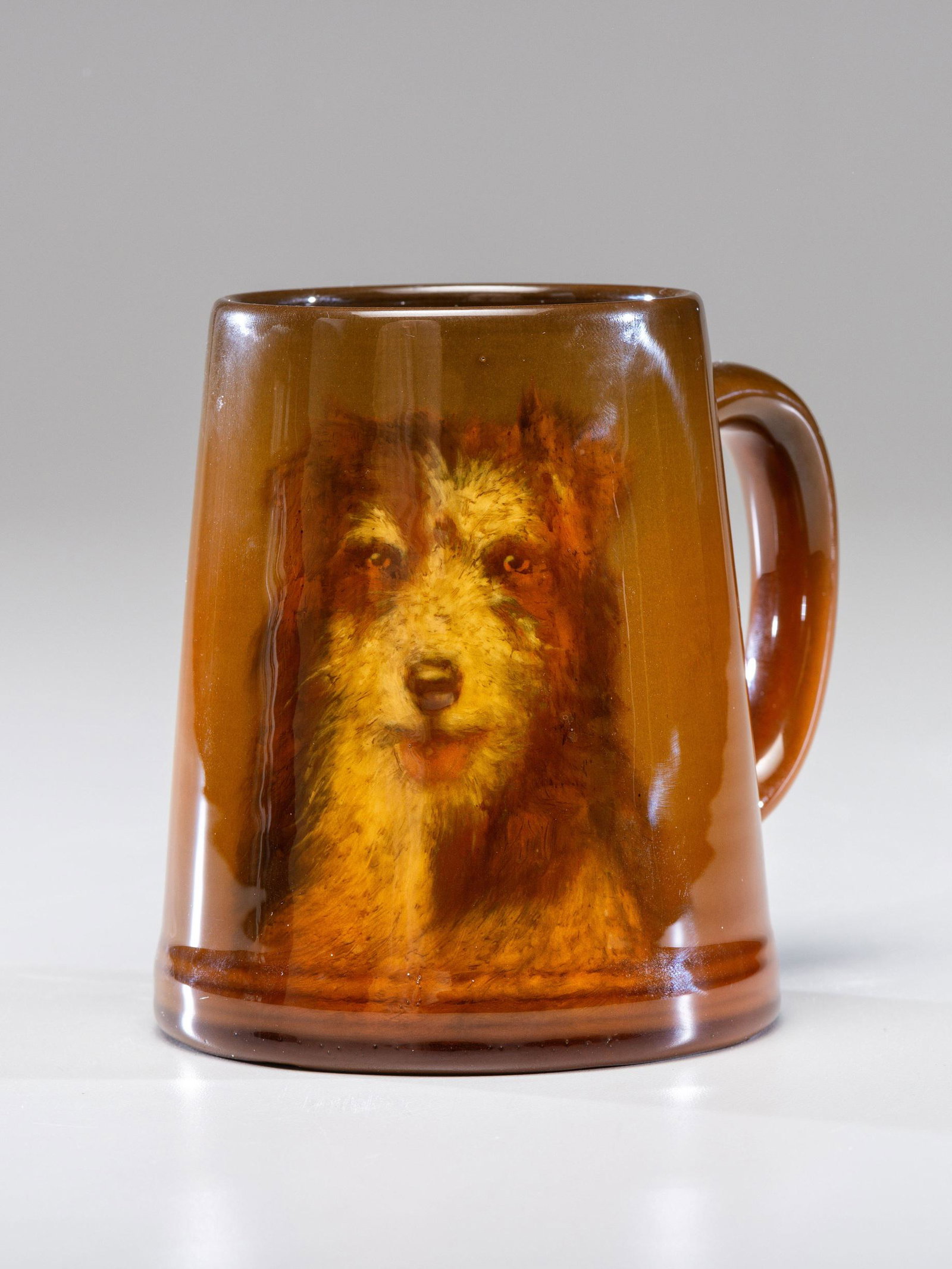 E.T. Hurley for Rookwood Pottery (American, 1869-1950): E.T. Hurley for Rookwood Pottery (American, 1869-1950) Mug, 1933 glazed earthenware impressed manufacturer's mark, date mark and number '587C' to underside and incised artist's initials 'ETH' H 4 3/4