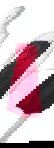 A Bill Blass Red Satin Strapless Cocktail Dress.: A Bill Blass Red Satin Strapless Cocktail Dress. Labeled: Bill Blass. Property of a Lady New York City, New York