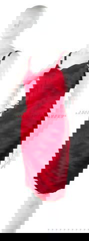 A Bill Blass Red Satin Cocktail Dress.: A Bill Blass Red Satin Cocktail Dress. Labeled: Bill Blass. Property of a Lady New York City, New York