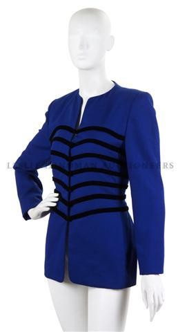 A Group of Garments,: A Group of Garments, 4 ensembles total, comprised of a Bill Blass jacket, two dresses, and a Carolina Herrera jacket. Property of a Lady New York City, New York