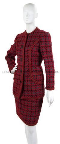 A Group of Garments,: A Group of Garments, 4 ensembles total, comprised of a Bill Blass skirt, a tweed ensemble, jacket and suit. Property of a Lady New York City, New York