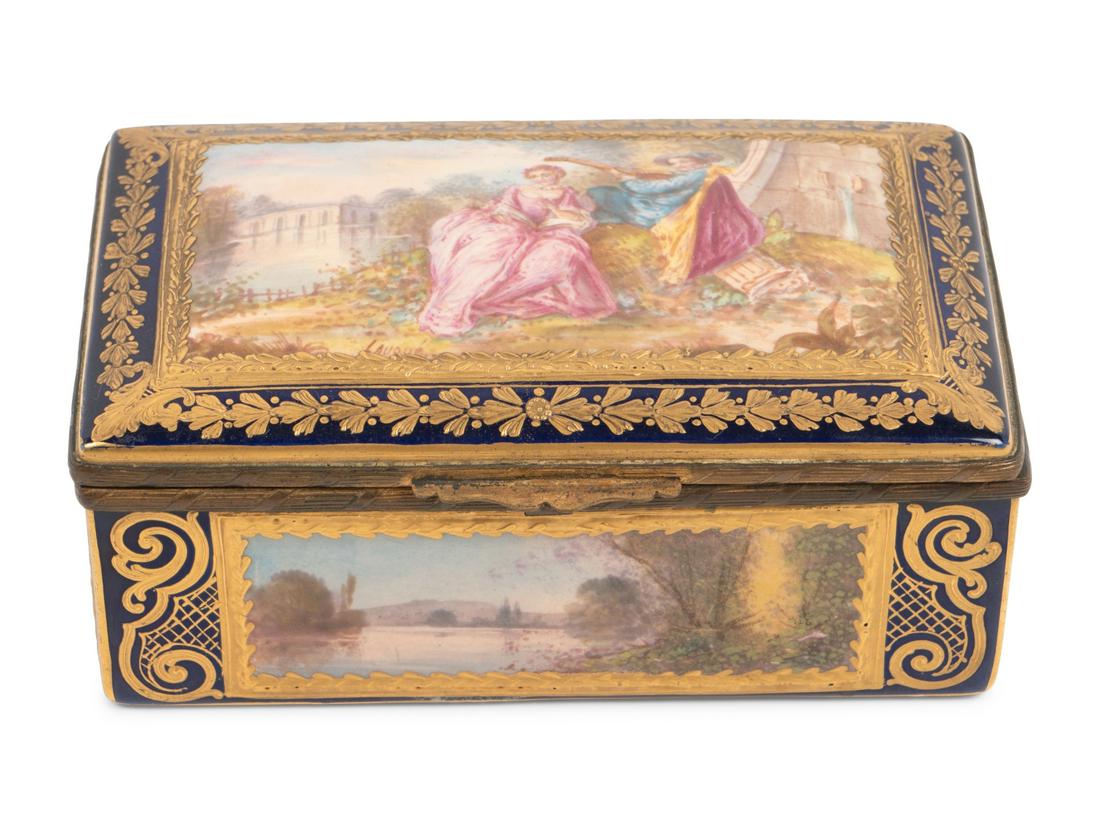 A Sevres Style Porcelain Table Casket (1 of 6)
