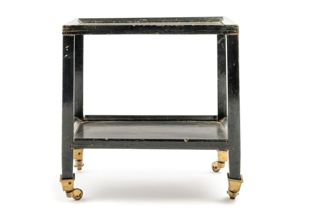 A Black Painted "Telephone Table" in the Style of Karl (1 of 8)