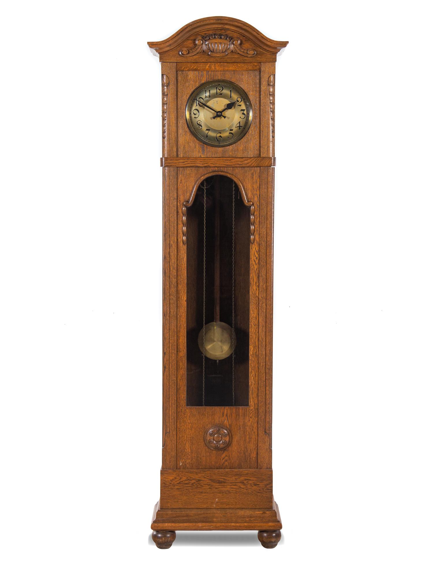 A Continental Oak Tall Case Clock (1 of 1)