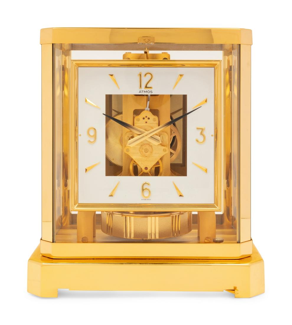 A Jaeger LeCoultre Brass and Glass Atmos Clock (1 of 3)