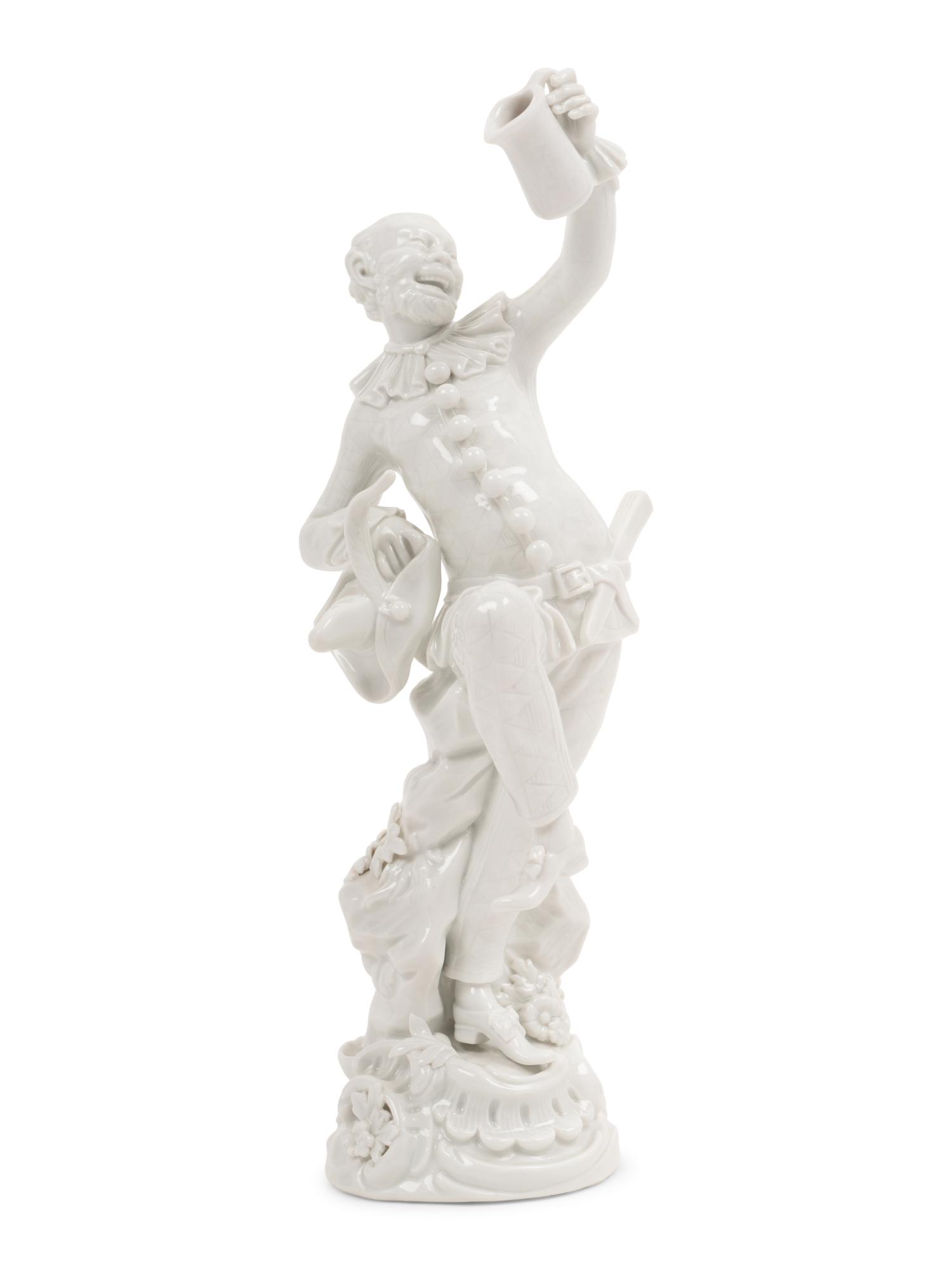 A Meissen Blanc-de-Chine Figure of a Dancing Man with a (1 of 6)