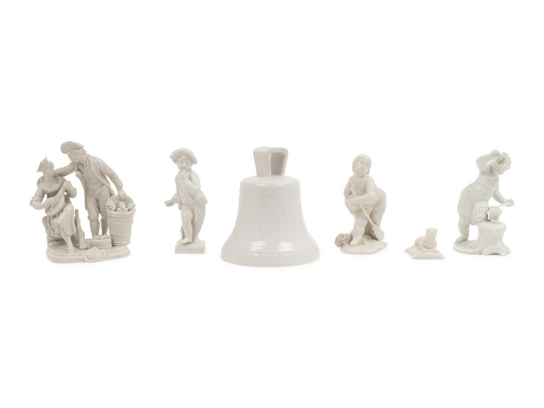A Group of Seven White Porcelain Articles (1 of 12)