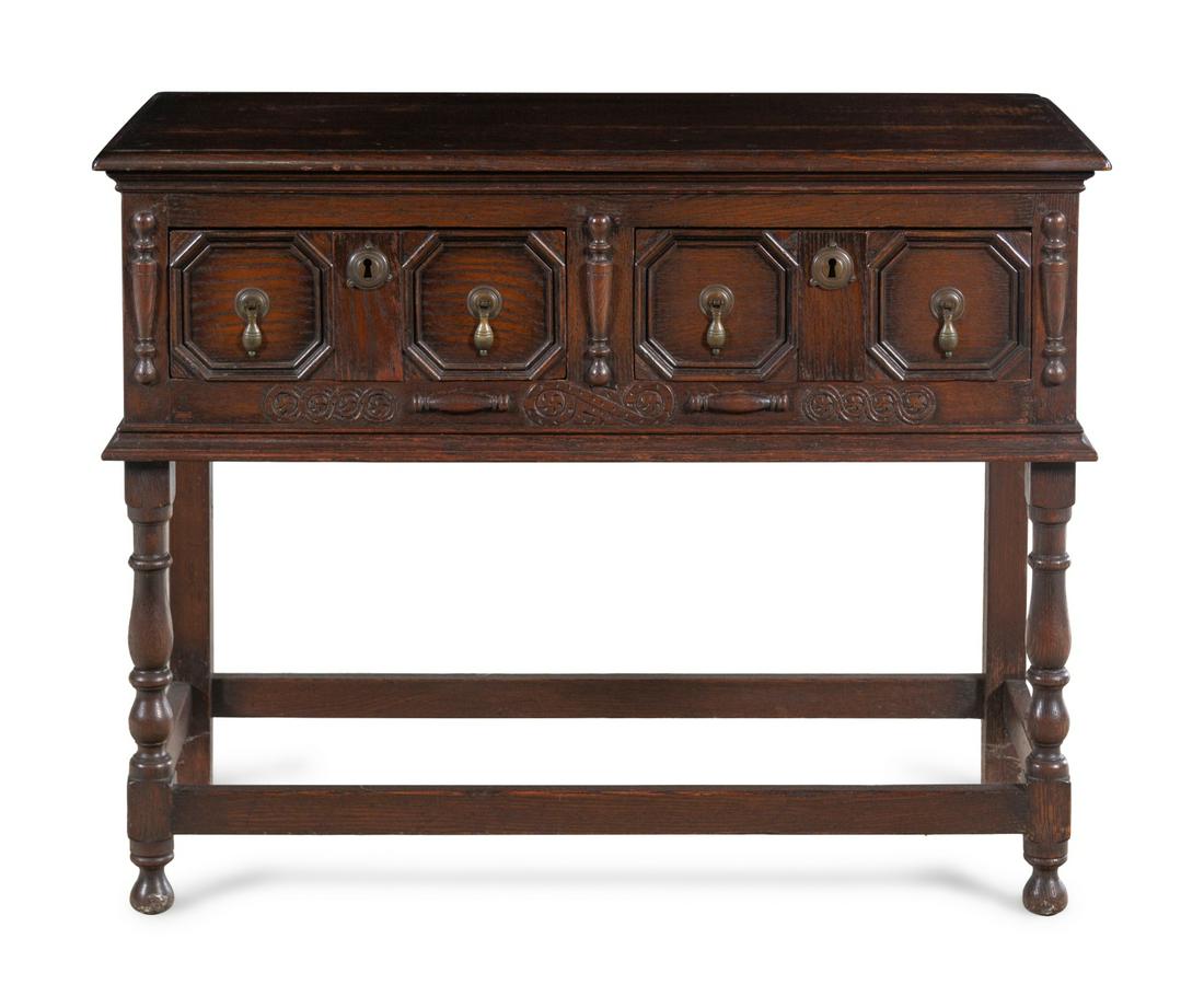 A Charles II Style Oak Server (1 of 6)