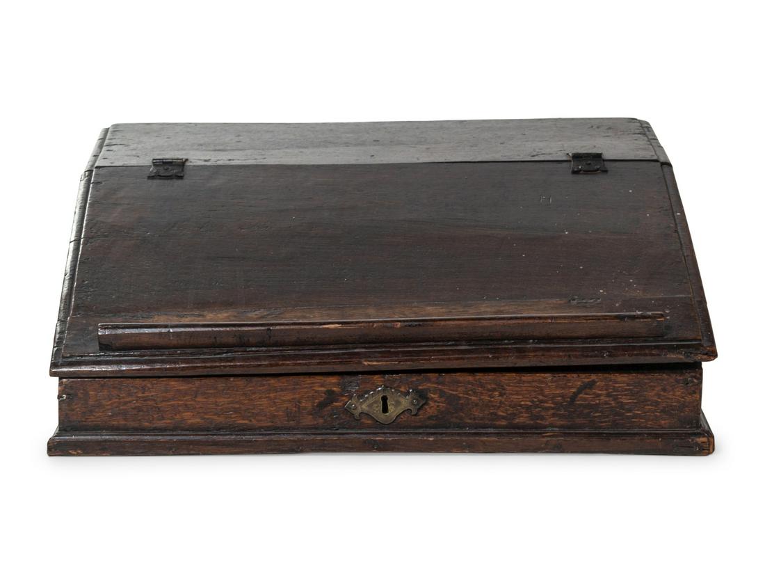 An English Oak Lap Desk (1 of 2)