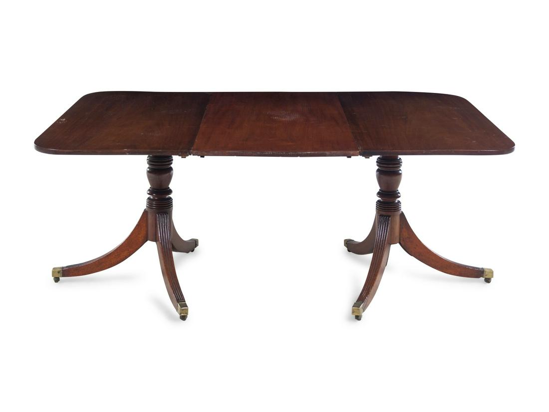 A Georgian Style Mahogany Double Pedestal Dining Table (1 of 3)