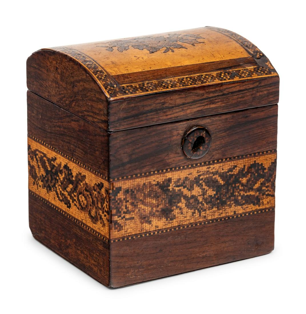 A Regency Inlaid Tea Caddy (1 of 3)