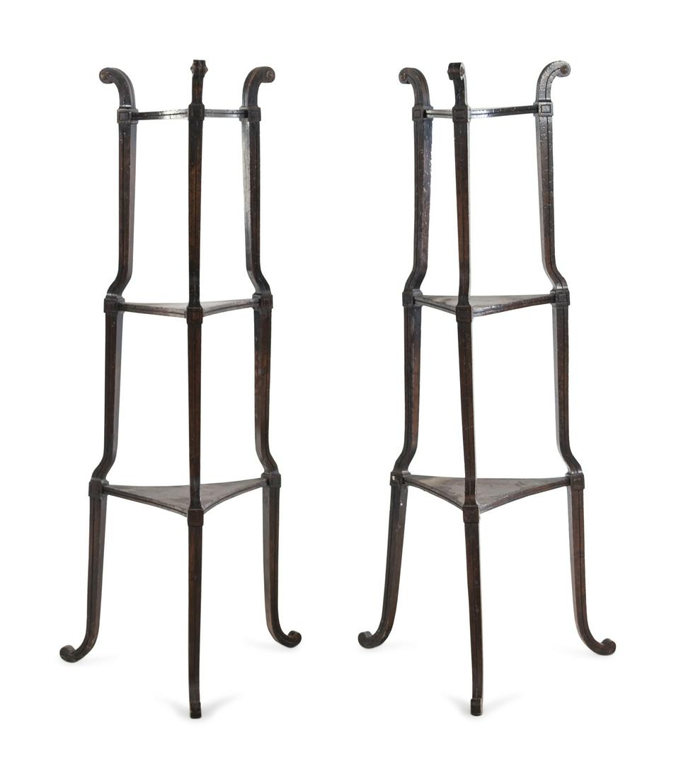A Pair of Regency Style Three-Tier Stands (1 of 5)