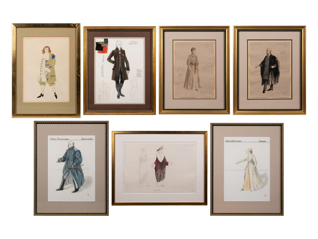 Seven Conceptual Opera Costume Illustrations, Late (1 of 18)