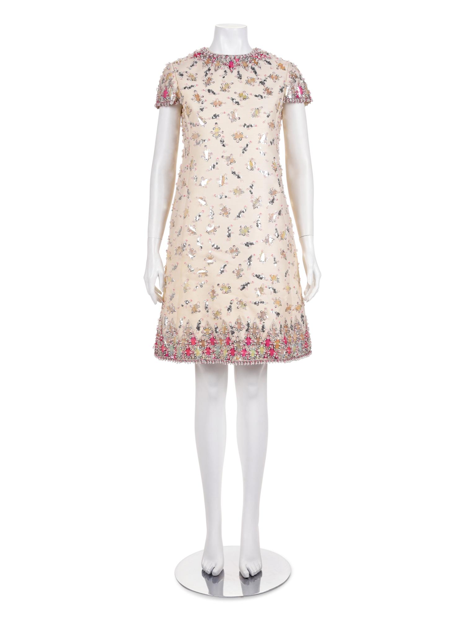 Malcolm Starr Embellished Silk Dress, 1960s (1 of 7)