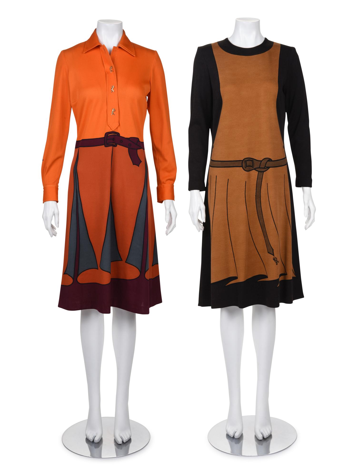 Three Roberta de Camerino Items: Two Printed Dresses (1 of 10)