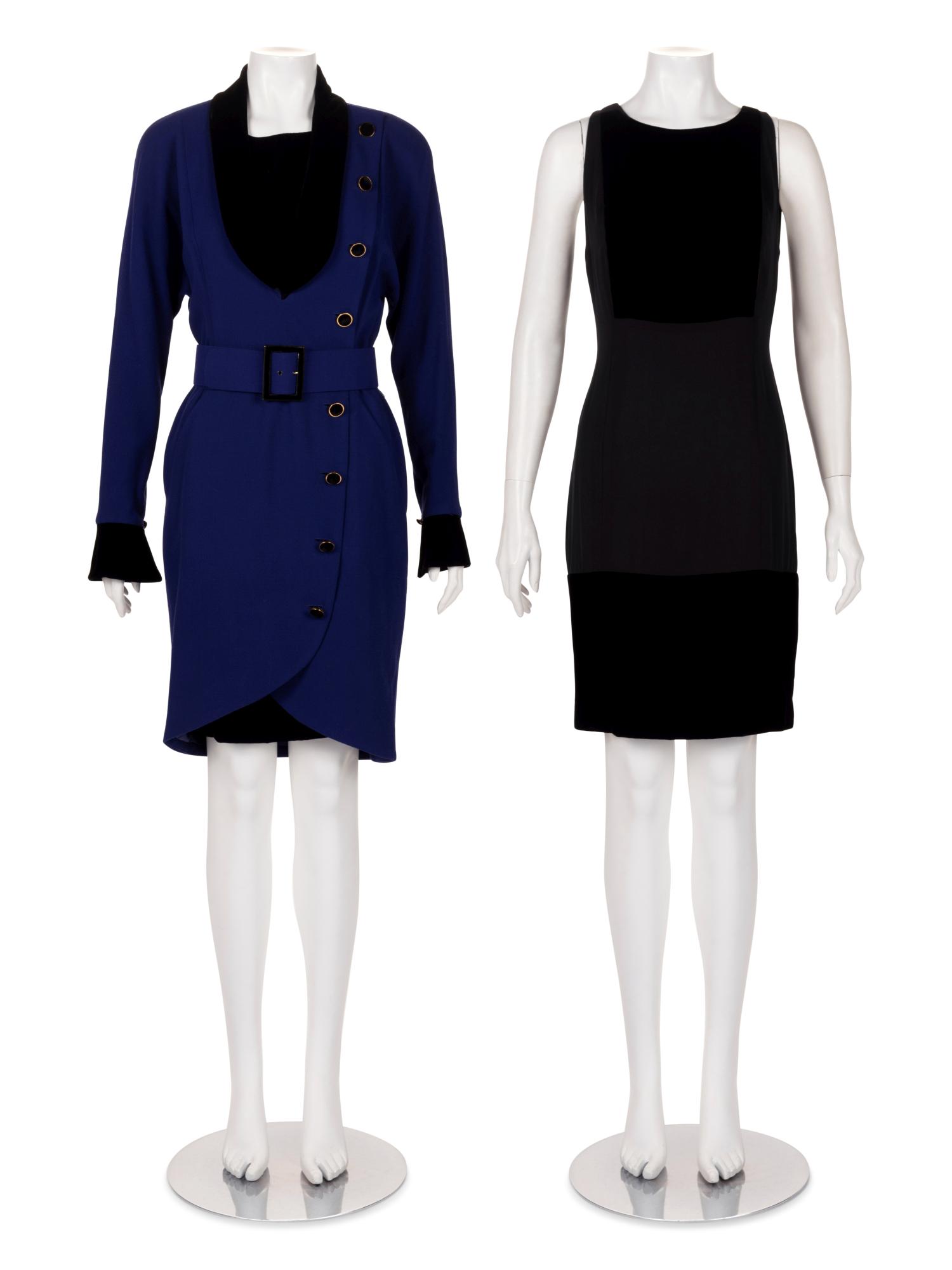 Chanel Wool Wrap Dress with Slip and Belt, 1980s (1 of 7)