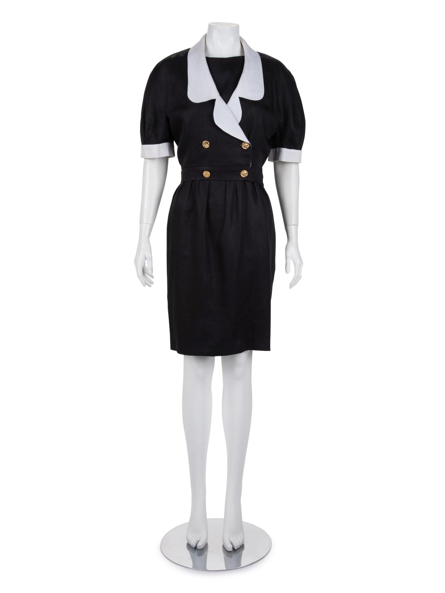 Chanel Linen Dress and Jacket Ensemble, 1990s (1 of 5)