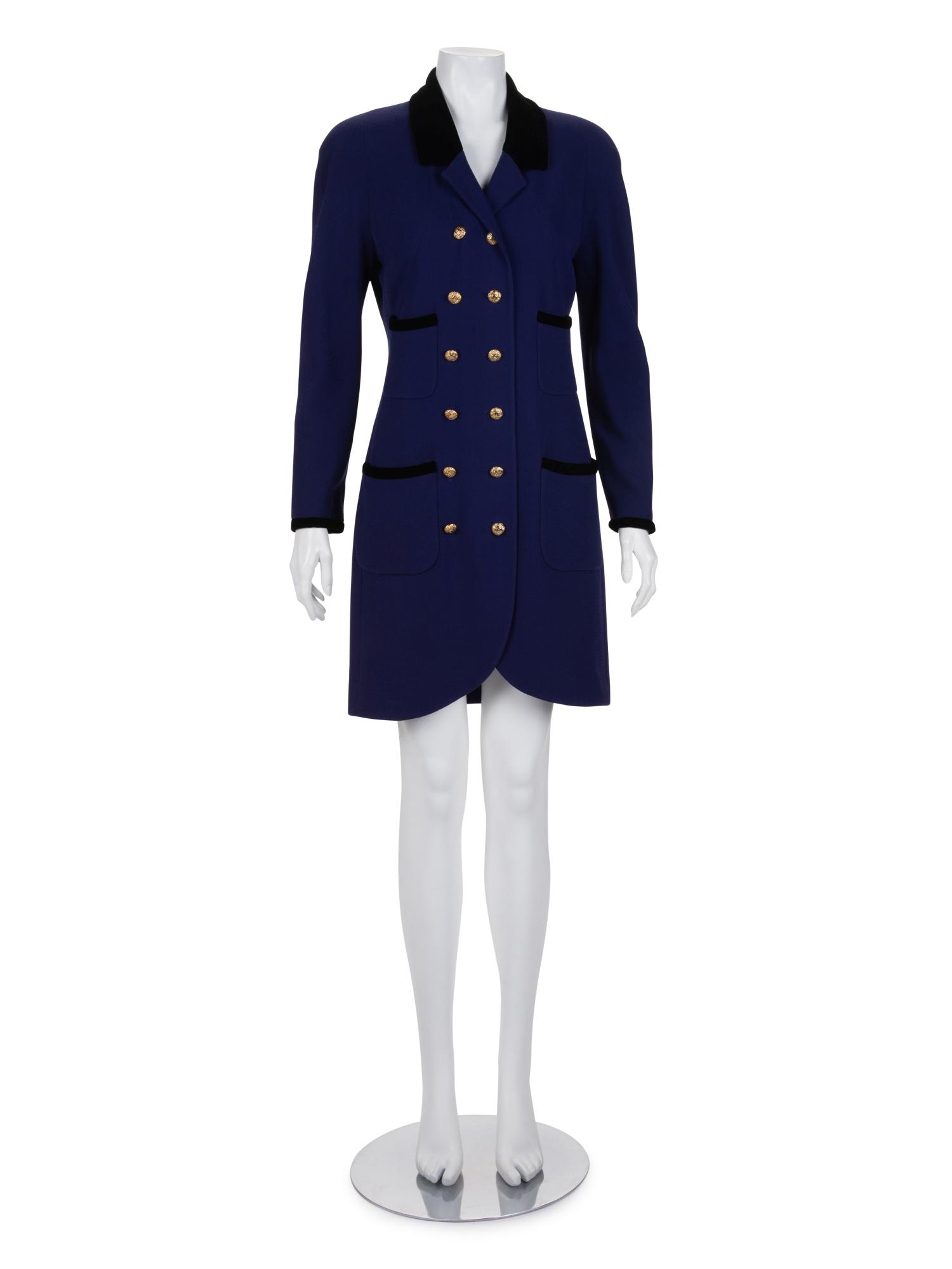 Chanel Wool and Velvet Jacket, 1990s (1 of 4)