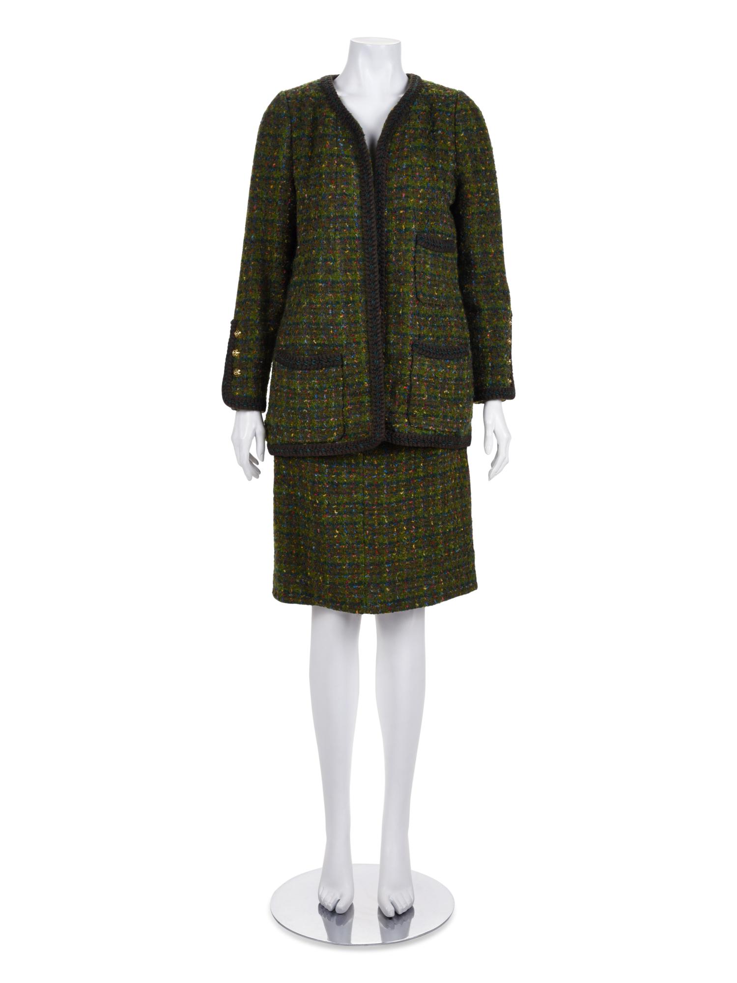 Chanel Two-Piece Tweed Skirt Suit, c1984 (1 of 4)