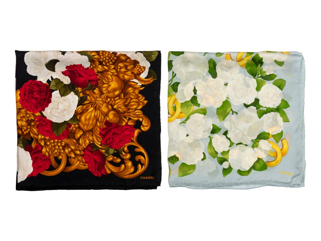 Two Chanel Silk Scarves (1 of 7)