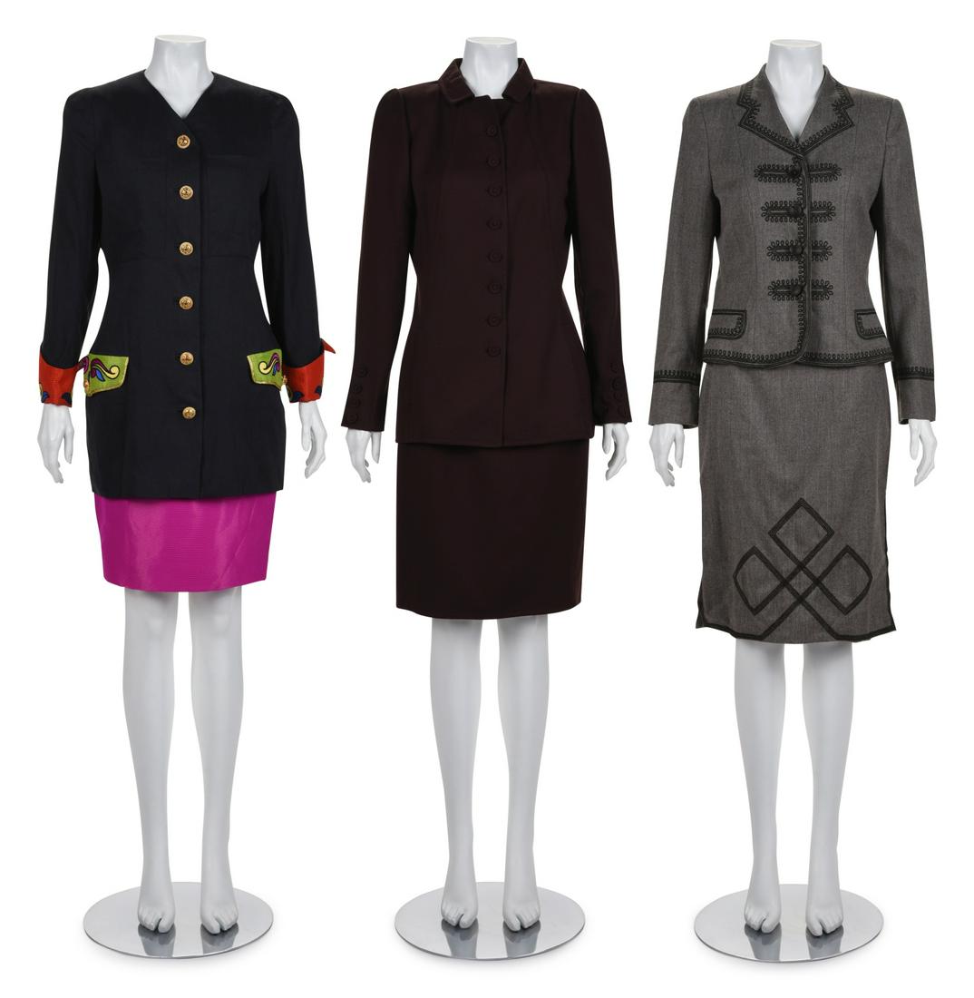 Three Designer Skirt Suits:  One Gianni Versace, (1 of 12)