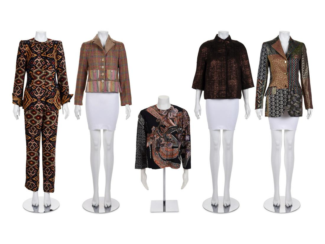 Four Designer Jackets and One Two-Piece Pant Ensemble: (1 of 12)