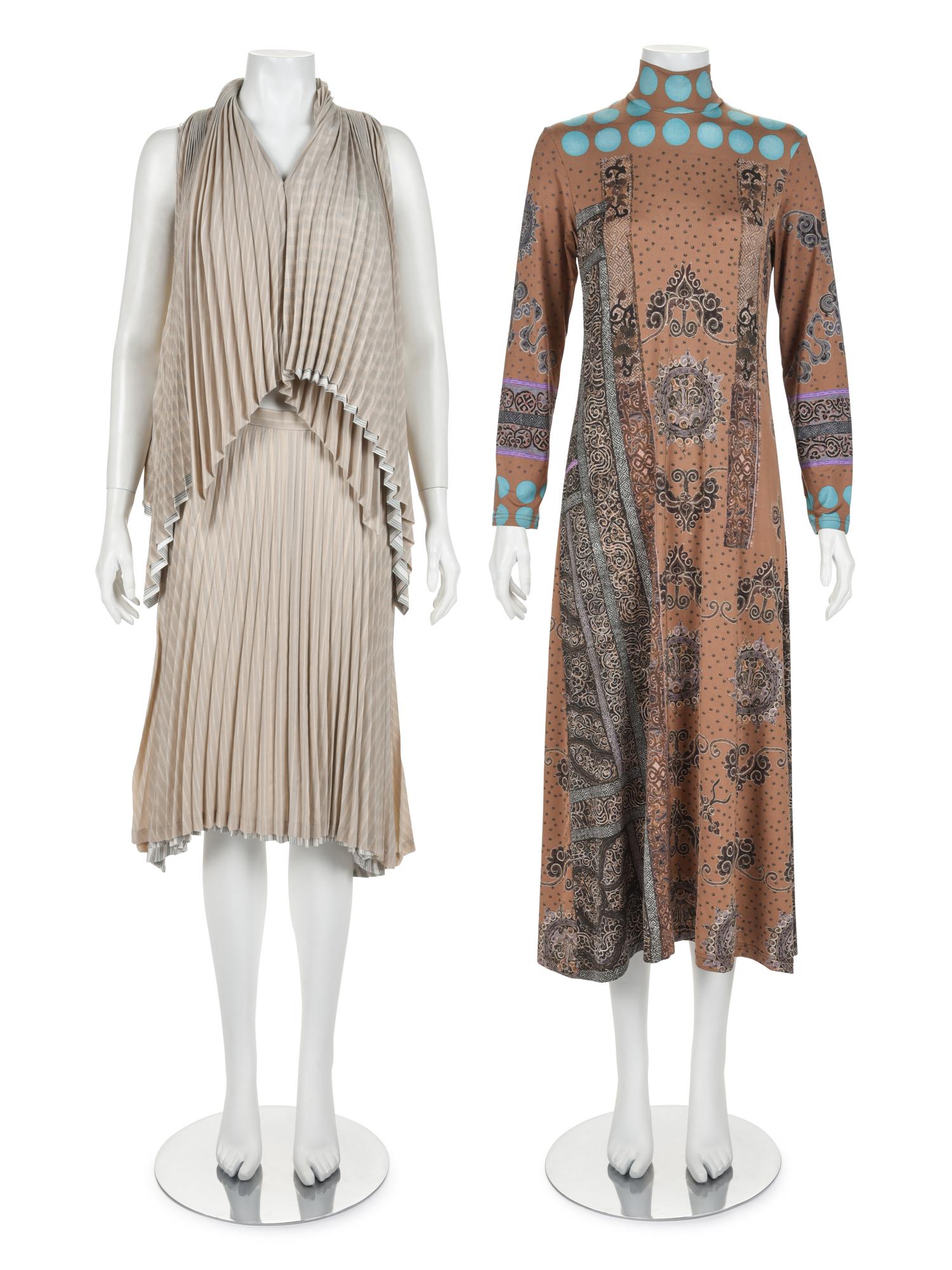 Two Issey Miyake Ensembles: One Two-Piece Pleated (1 of 6)