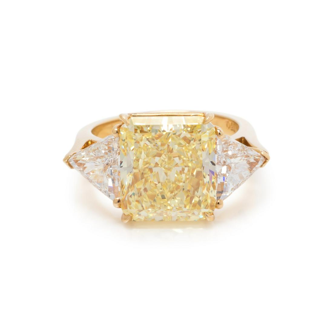 cartier canary diamond ring