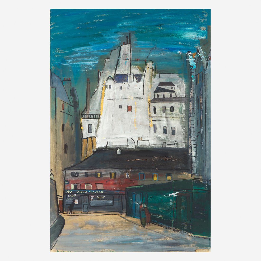 Ludwig Bemelmans (American, 1898â€“1962) Au Vieux Paris (1 of 3)