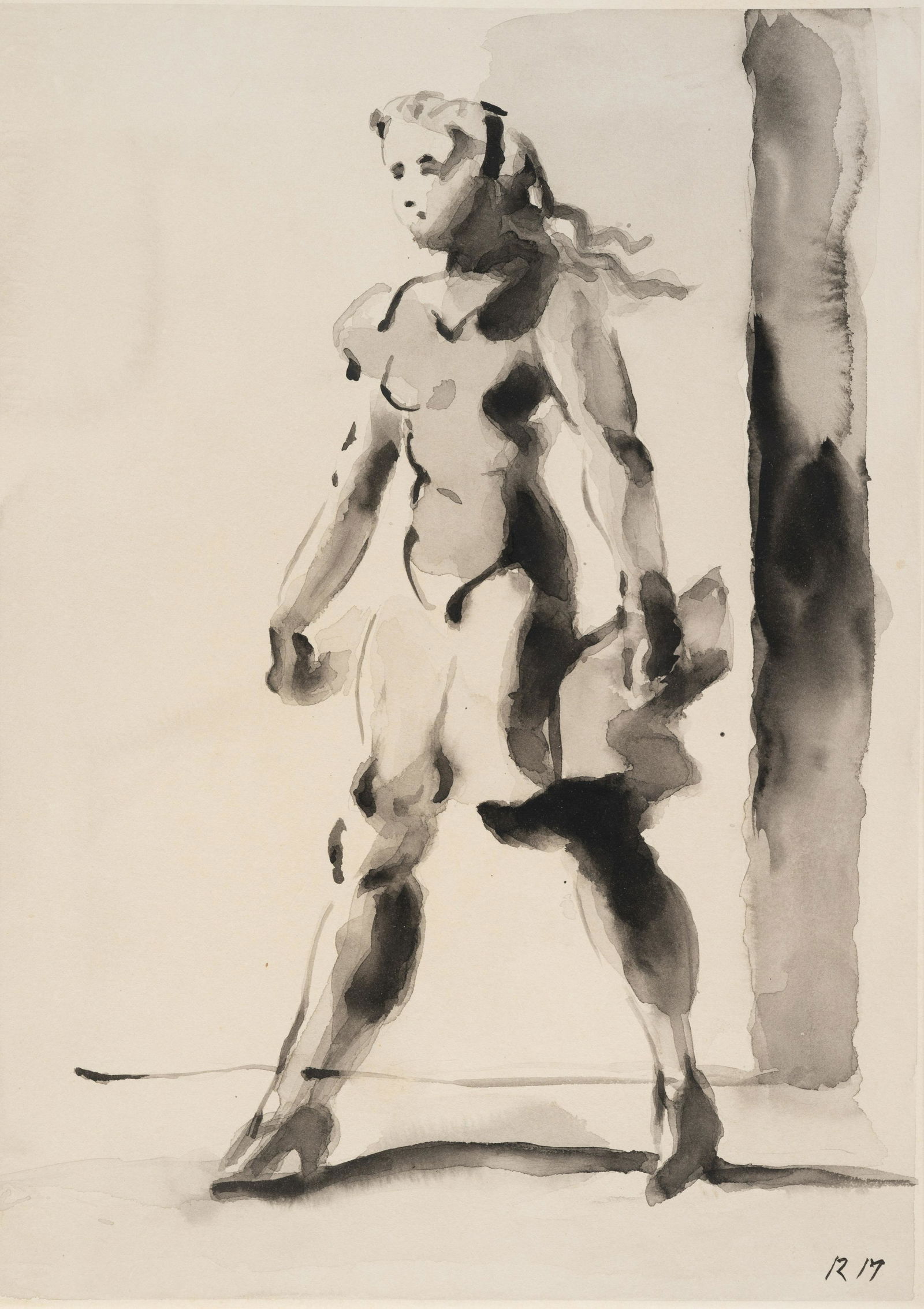 Reginald Marsh (American, 1898-1954) Woman Walking (1 of 4)