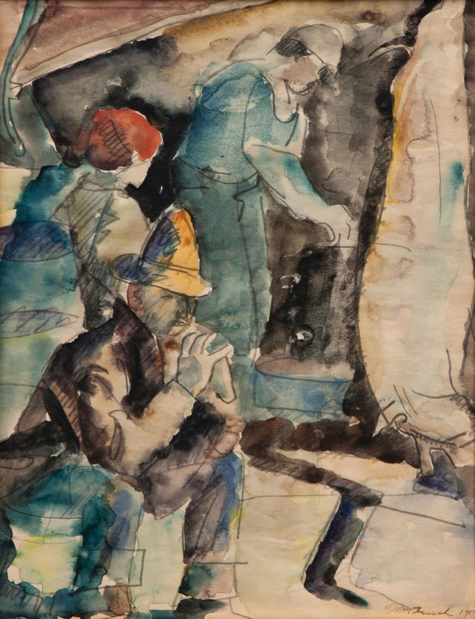 William Zorach (American, 1887-1966) Untitled, 1917 (1 of 4)